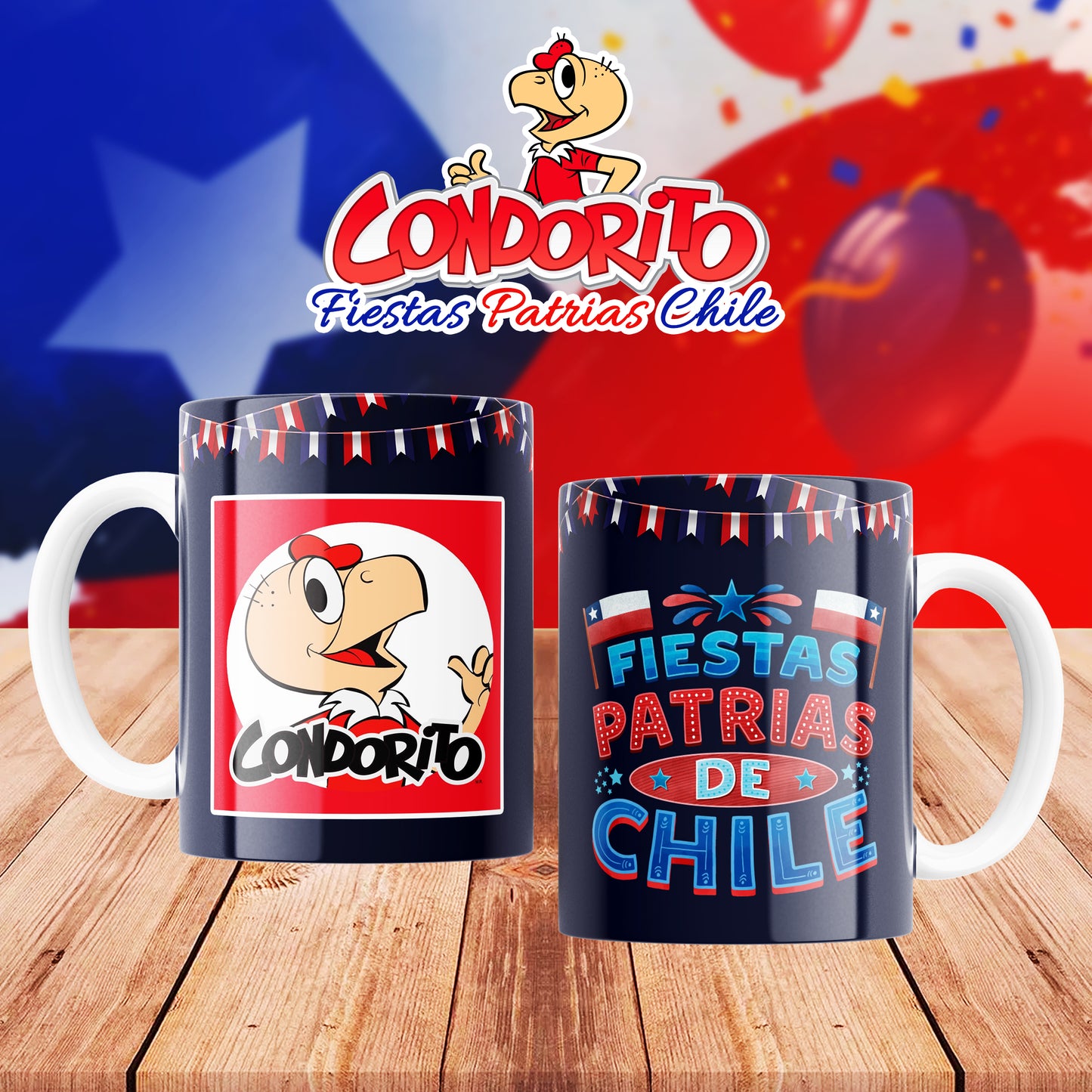 Taza condorito Fiestas patrias