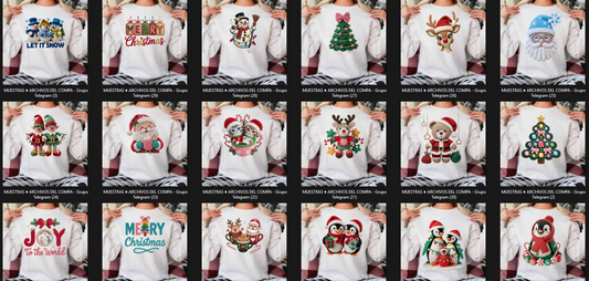 Archivo de imagenes estilo Bordado para Navidad