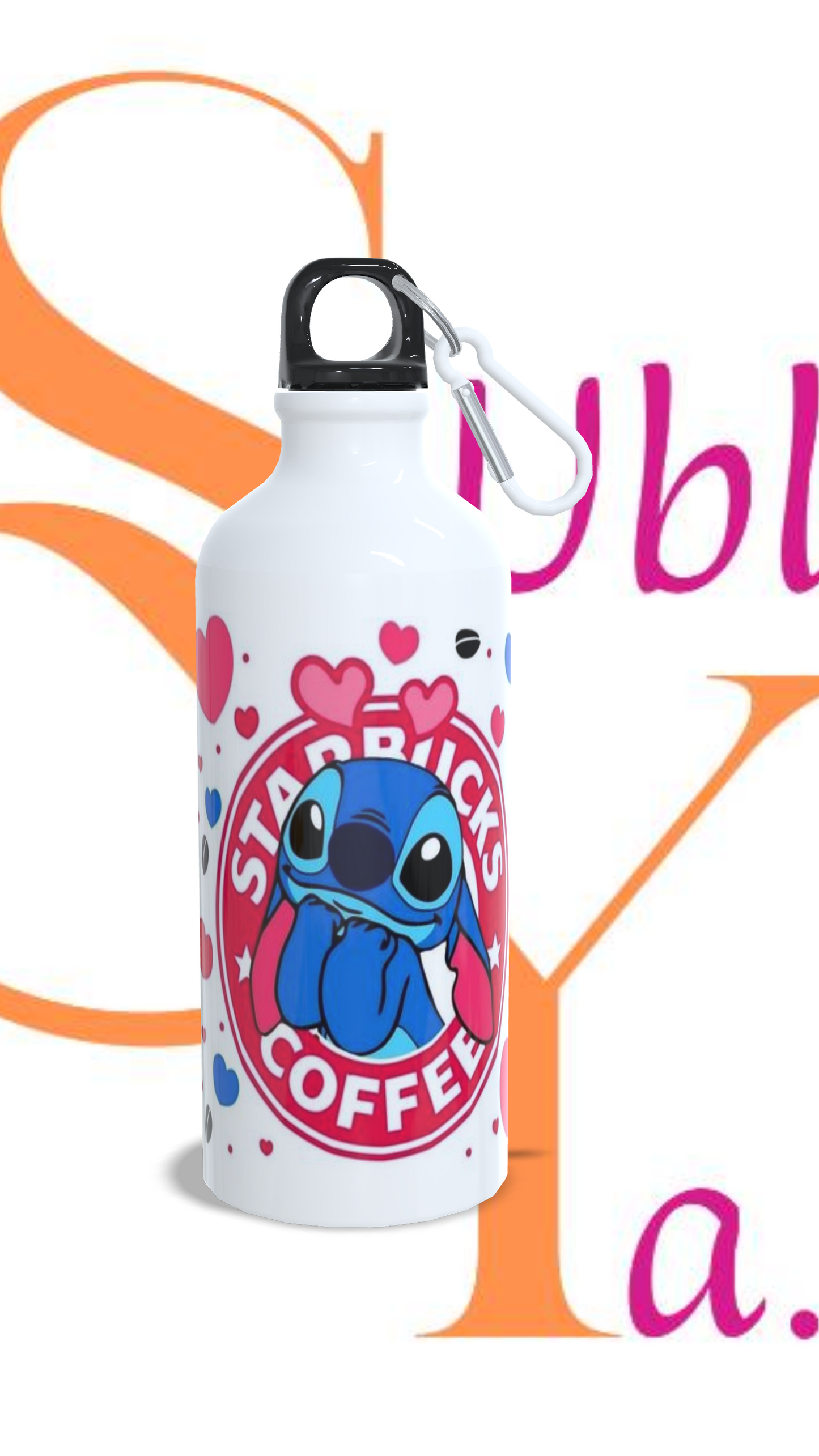 Botella BS de Aluminio 600 ml Temática Stitch