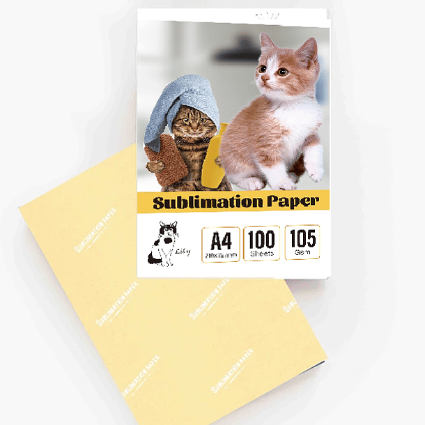 Papel sublimación reverso amarillo A4