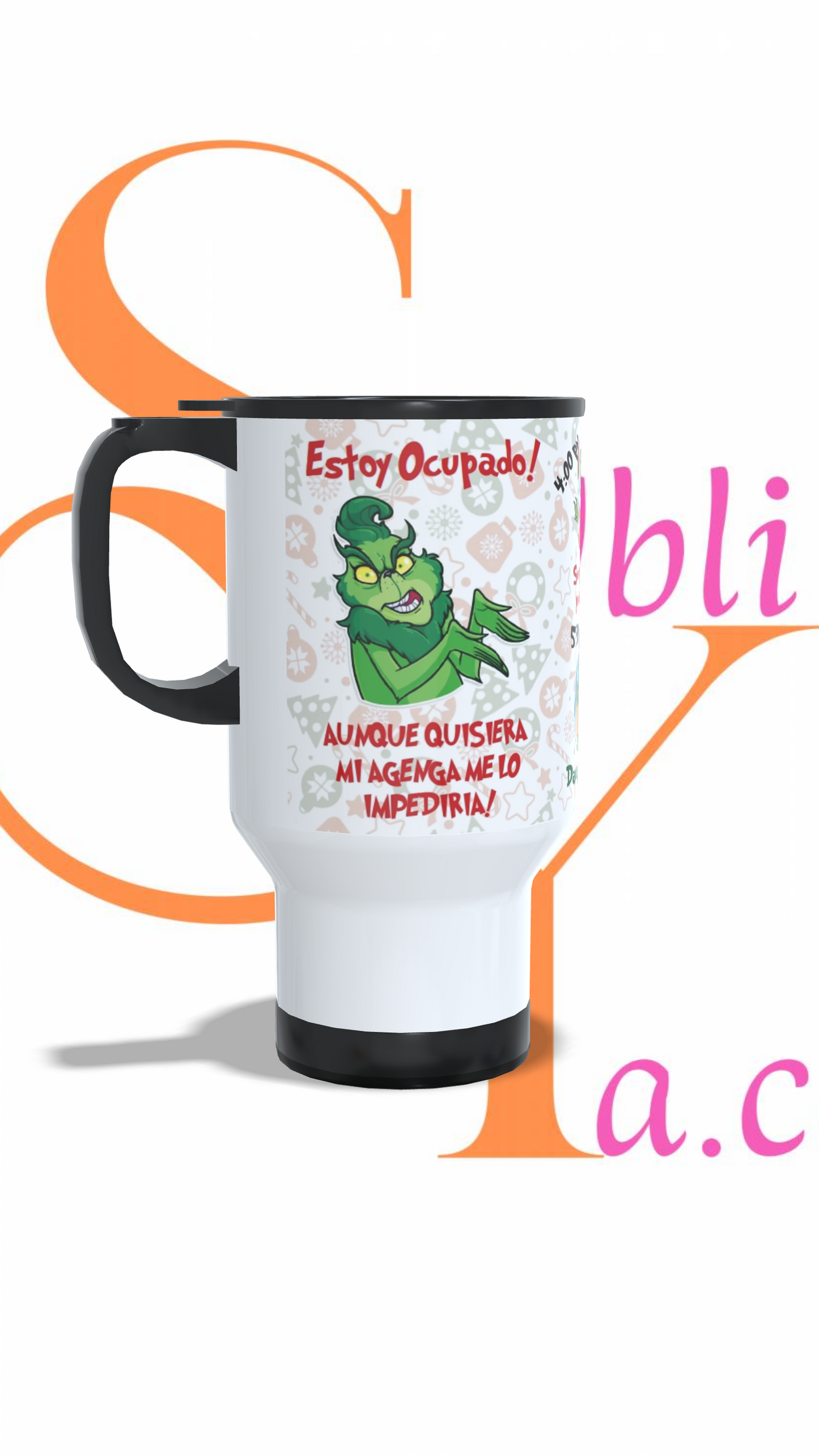 Mug térmico 410ml Agenda del Grinch