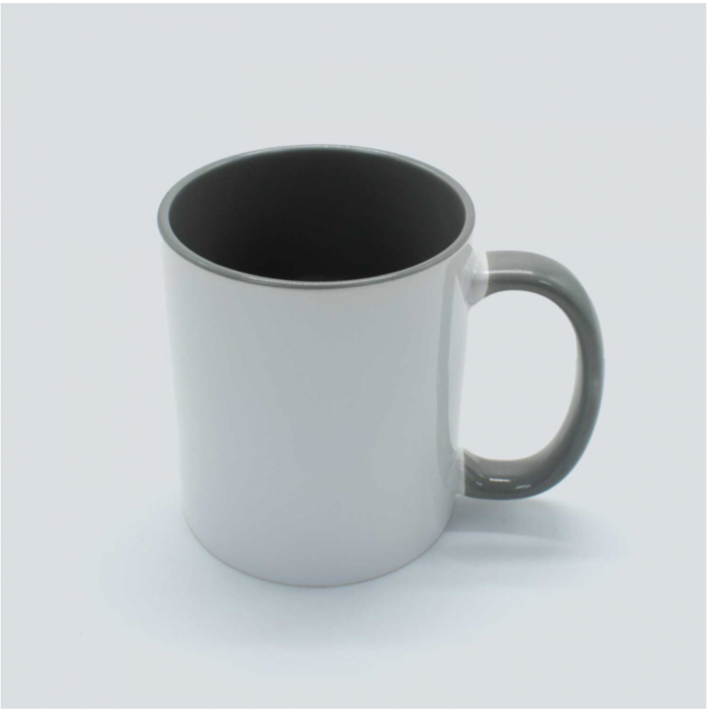 Tazas con el asa e interior de color 330ml