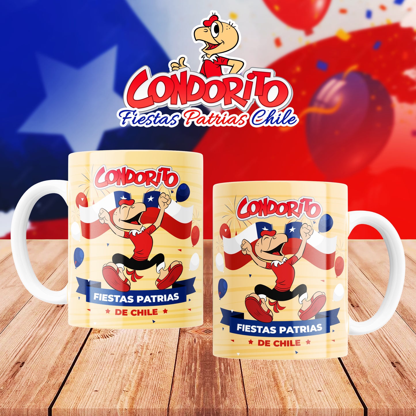 Taza condorito Fiestas patrias