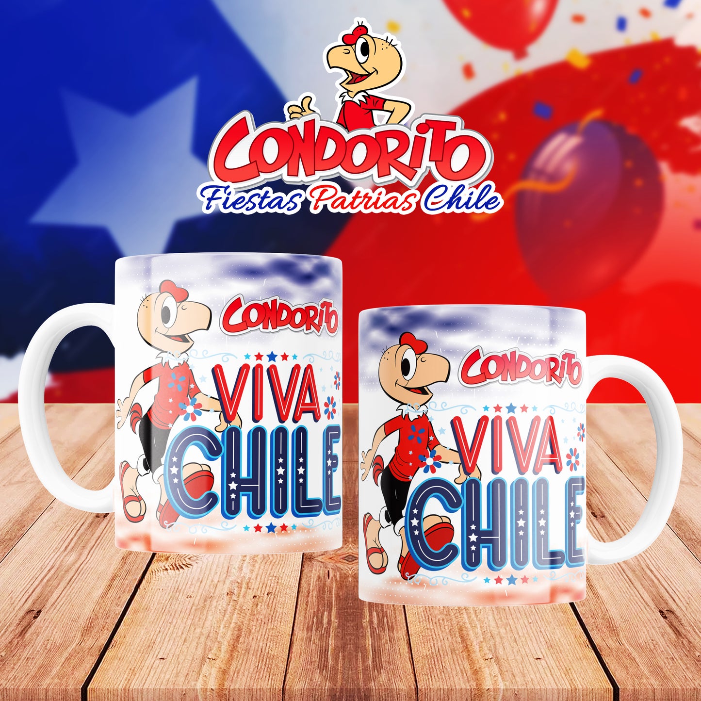 Taza condorito Fiestas patrias