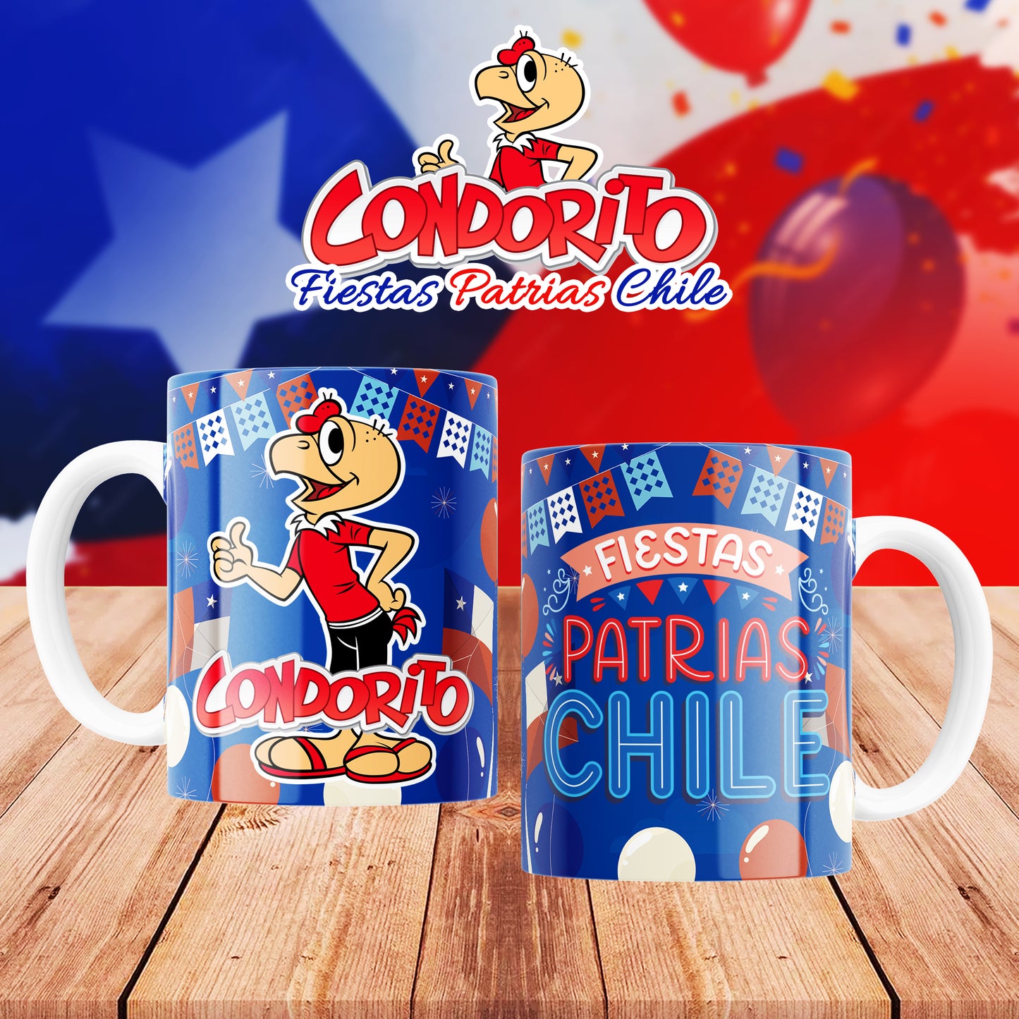 Taza condorito Fiestas patrias
