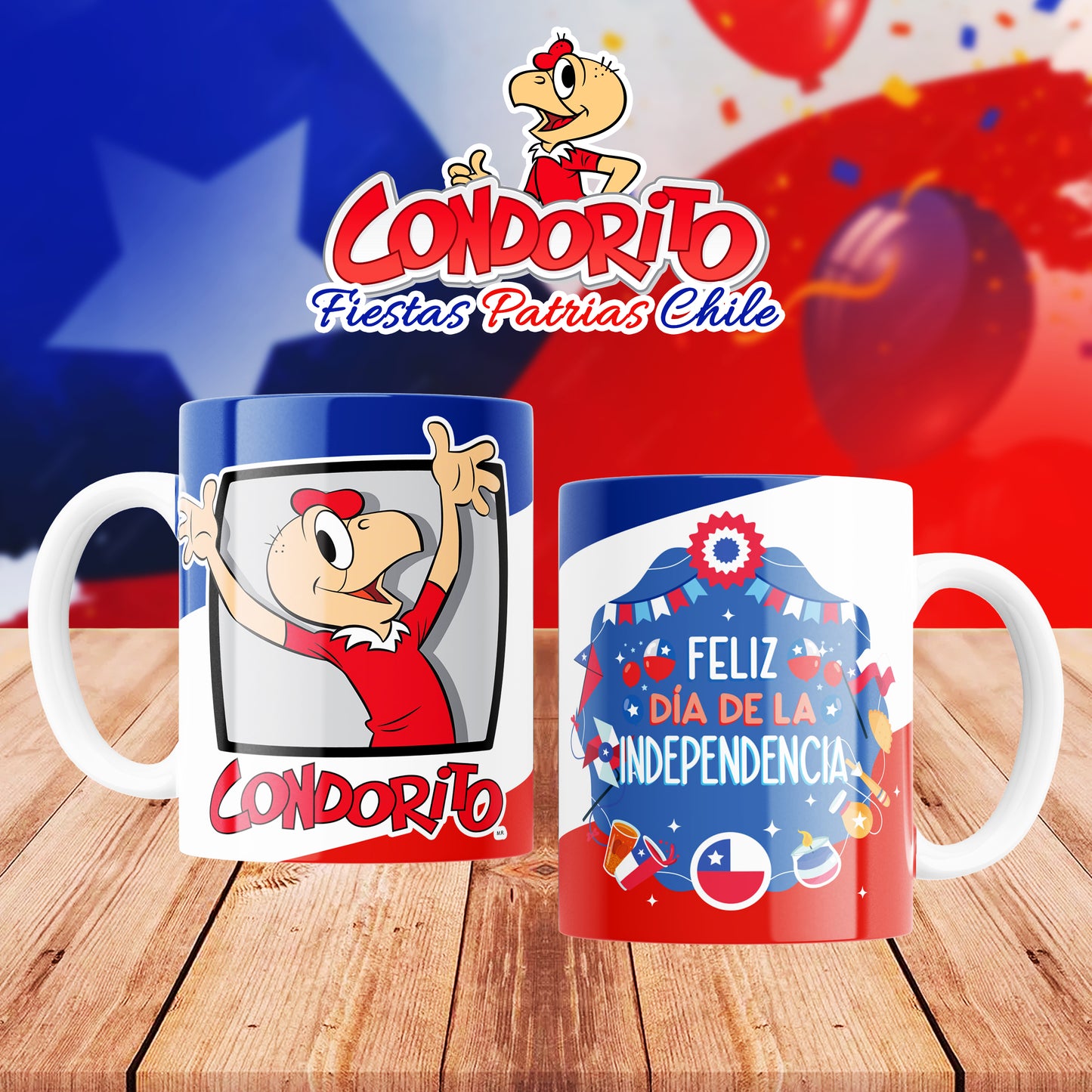 Taza condorito Fiestas patrias