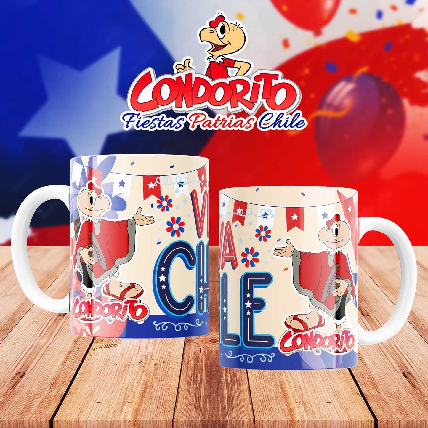 Taza condorito Fiestas patrias