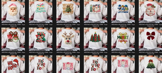 Archivo de imagenes estilo Bordado para Navidad