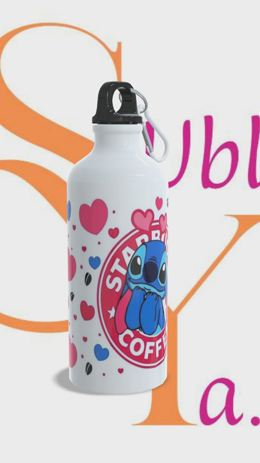 Botella BS de Aluminio 600 ml Temática Stitch