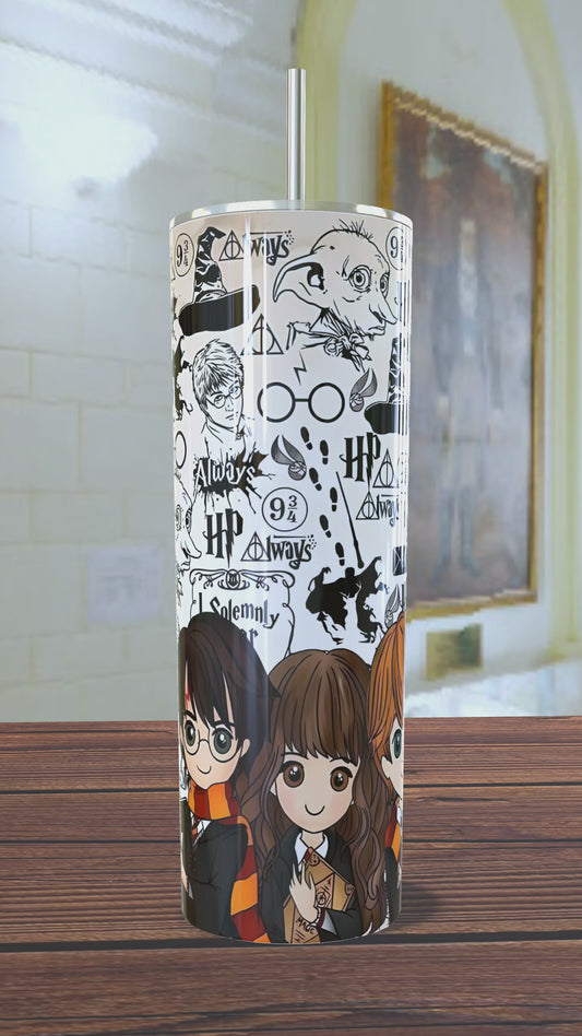 Tumbler de 600ml Harry Potter y sus amigos