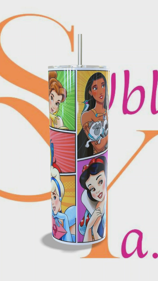 Vaso térmico de 600ml Princesas Disney