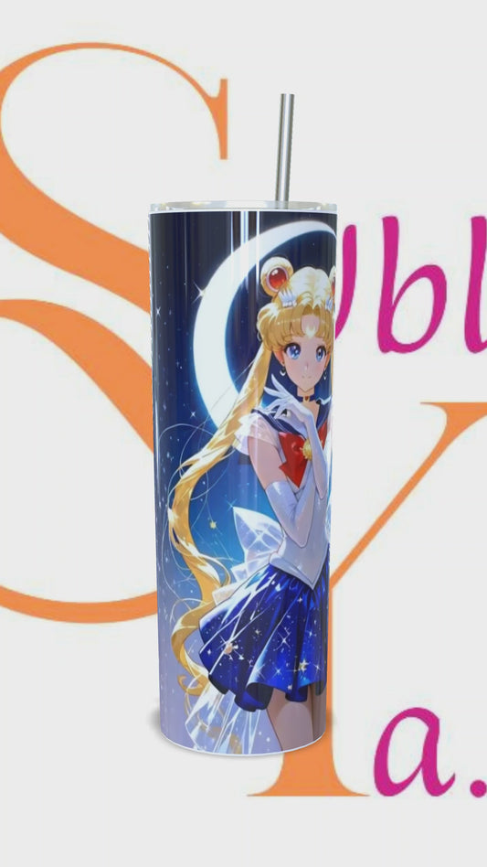 Vaso térmico Capacidad de 600ml Temática Sailor Moon