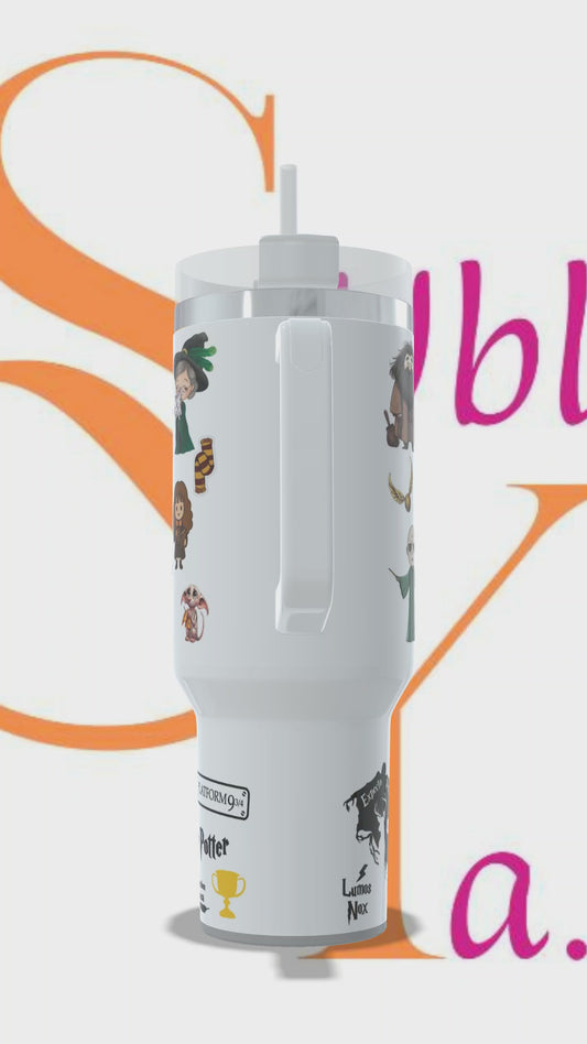 Vaso térmico de 40oz tipo Stanley (1.2litros) Harry Potter