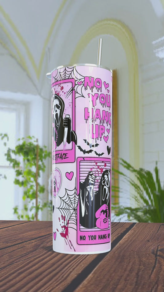 Vaso térmico de 600ml con diseño de Ghostface de la película Scream