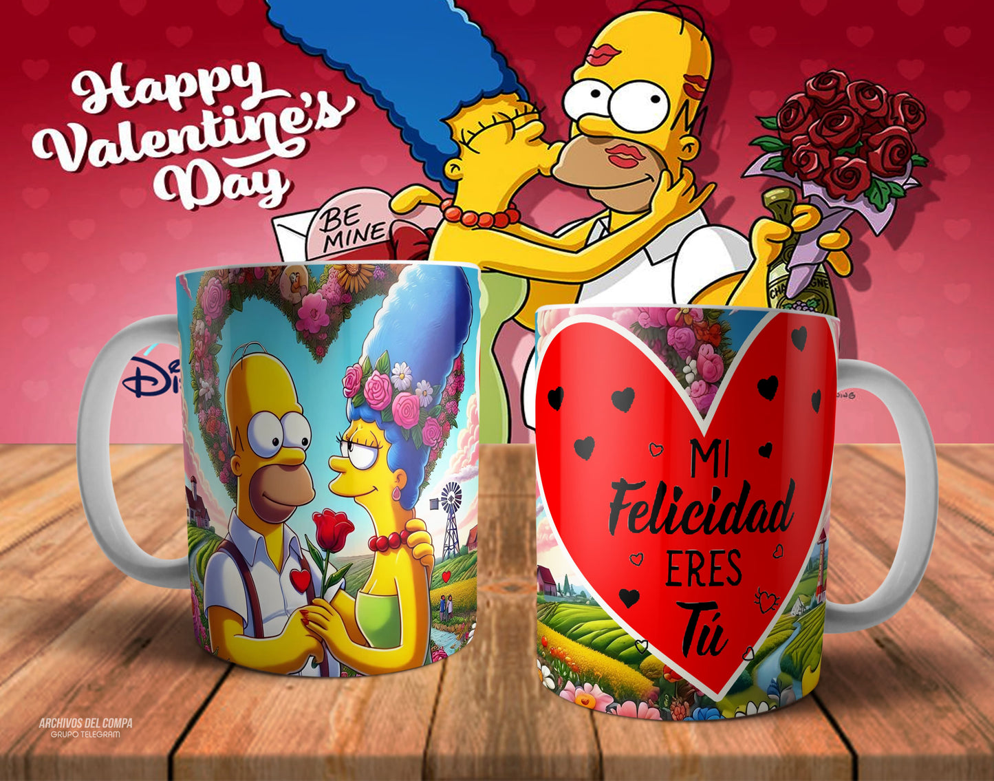 Tazas amor los Simpson