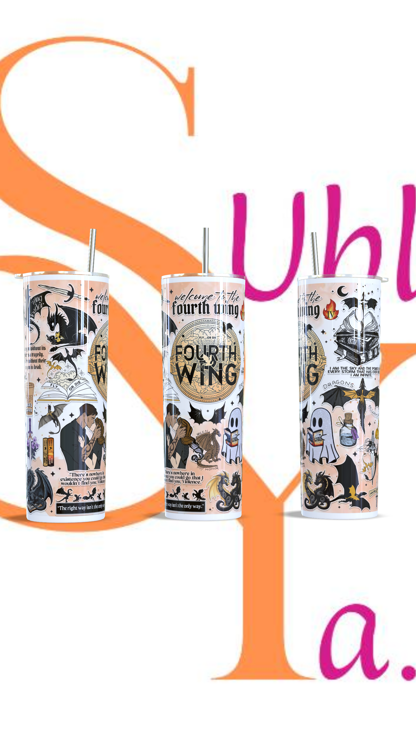 Vaso térmico de 600ml Fourth Wing