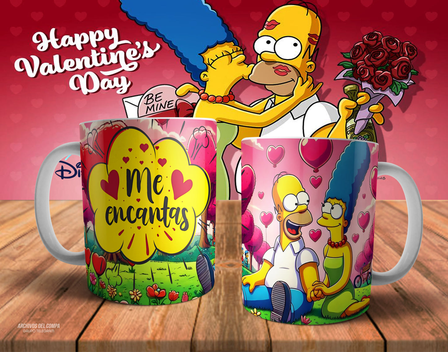 Tazas amor los Simpson
