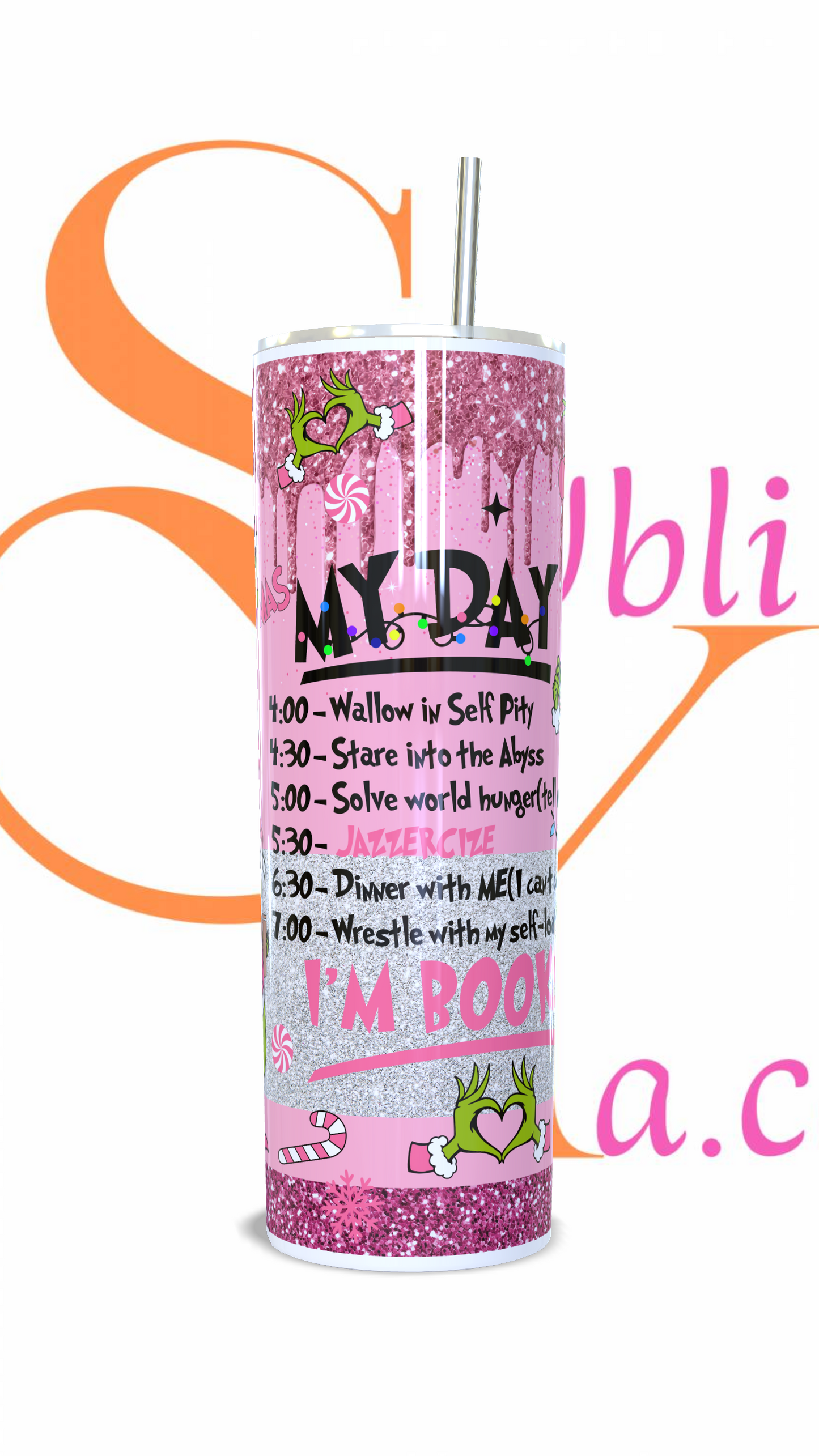 Tumbler térmico de 600ml El Grinch