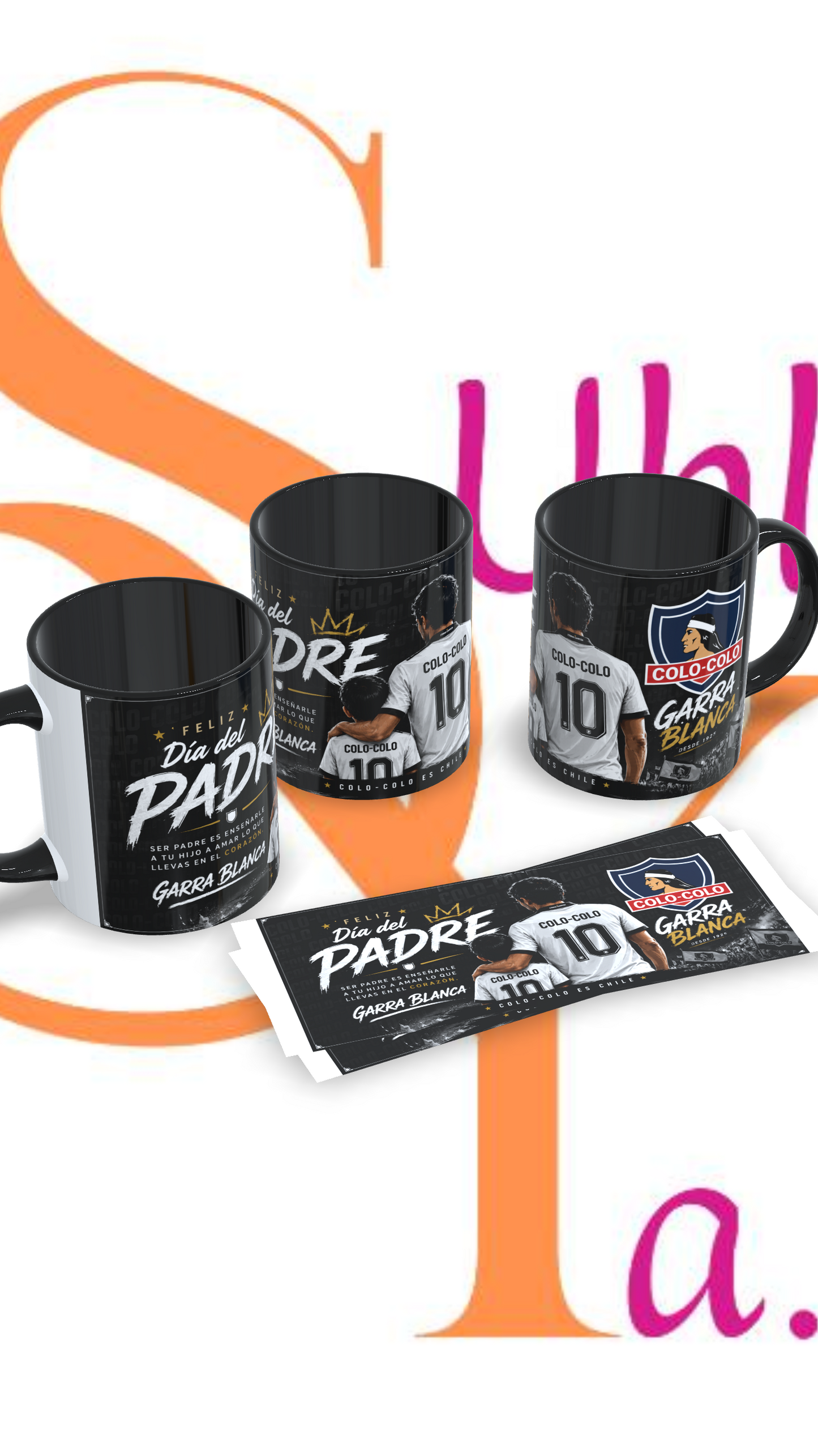 Tazas Fútbol día del padre