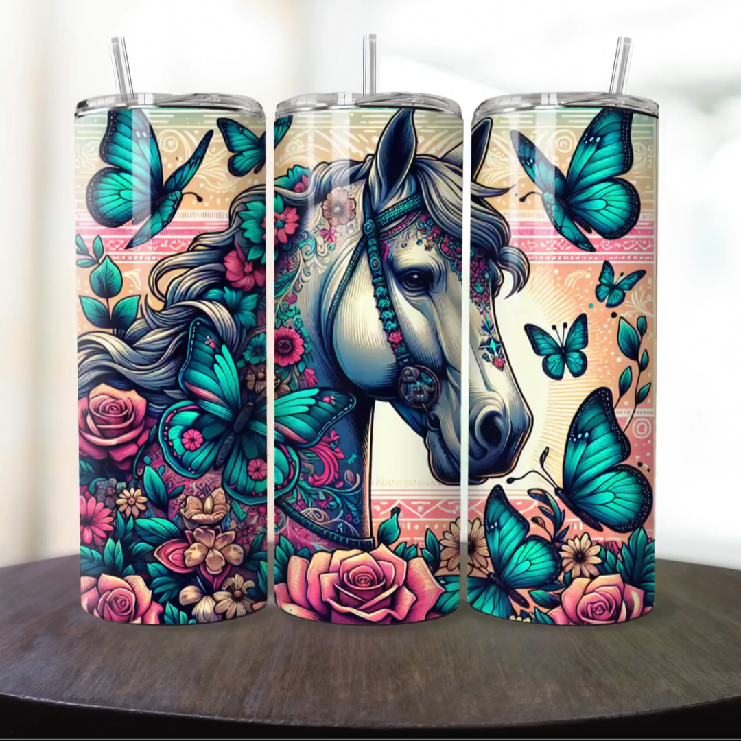 Vaso térmico Diseño de Caballos