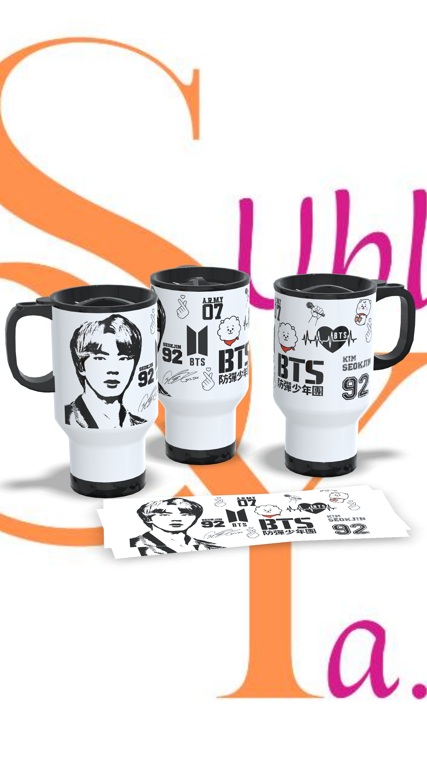 Mug térmico Jin Bts