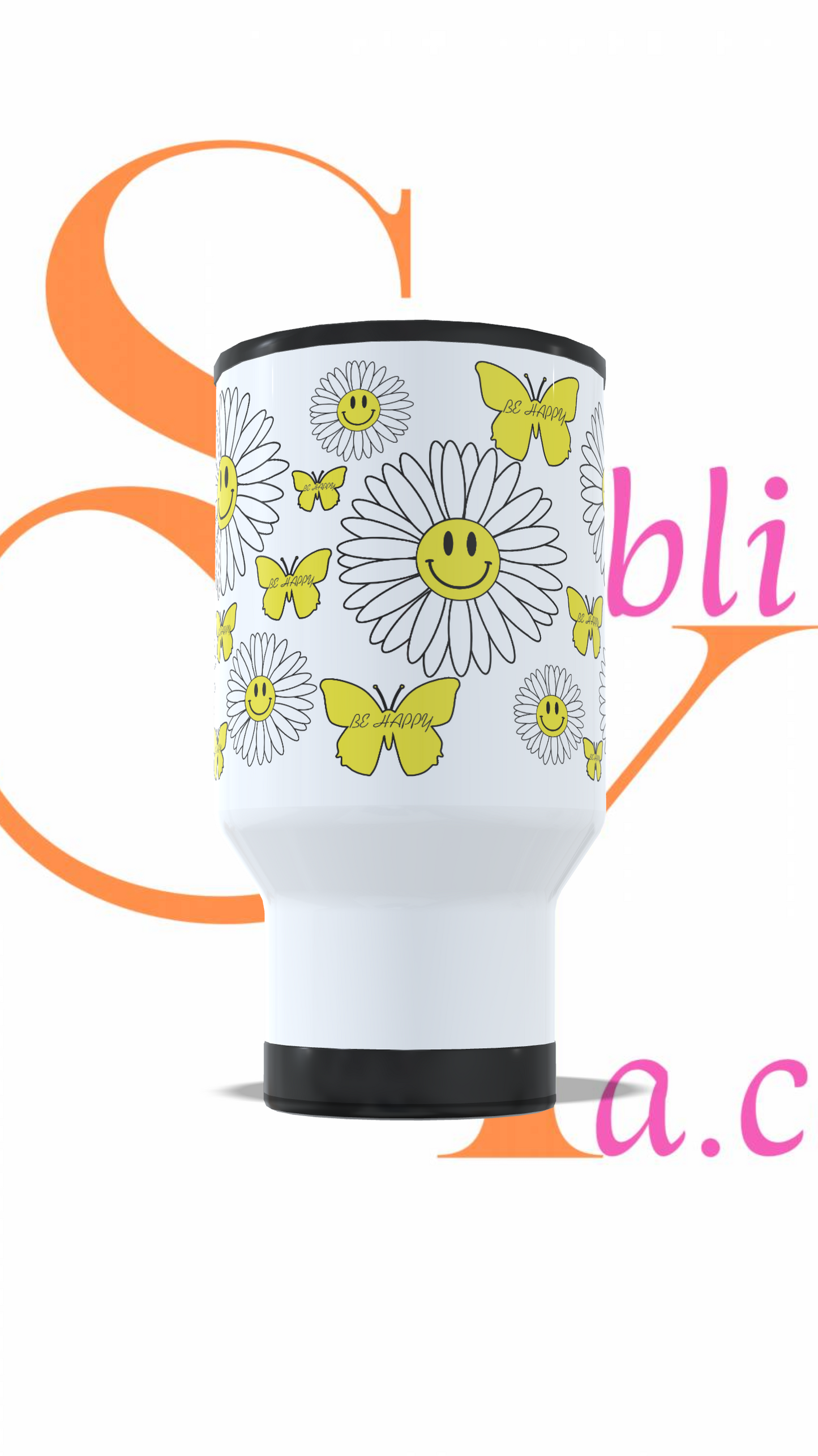 Mug térmico Varios diseños Mariposa,libros,corazones,Palabras Motivacionales