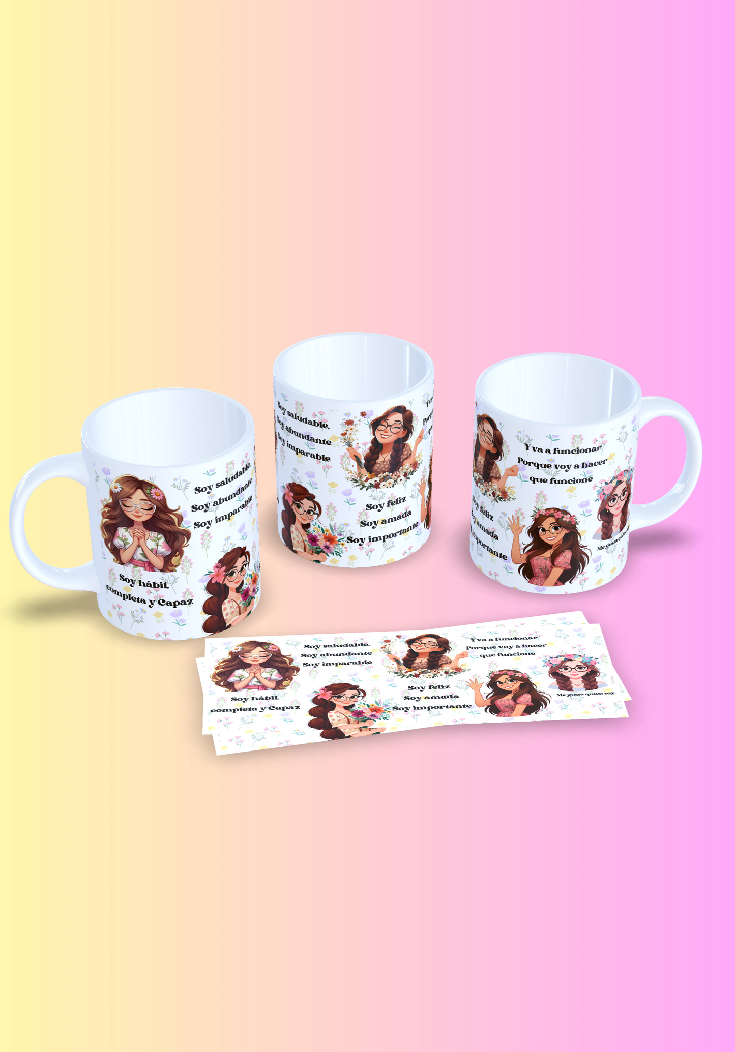 Tazas personalizadas Soy Hábil,completa y Capaz.