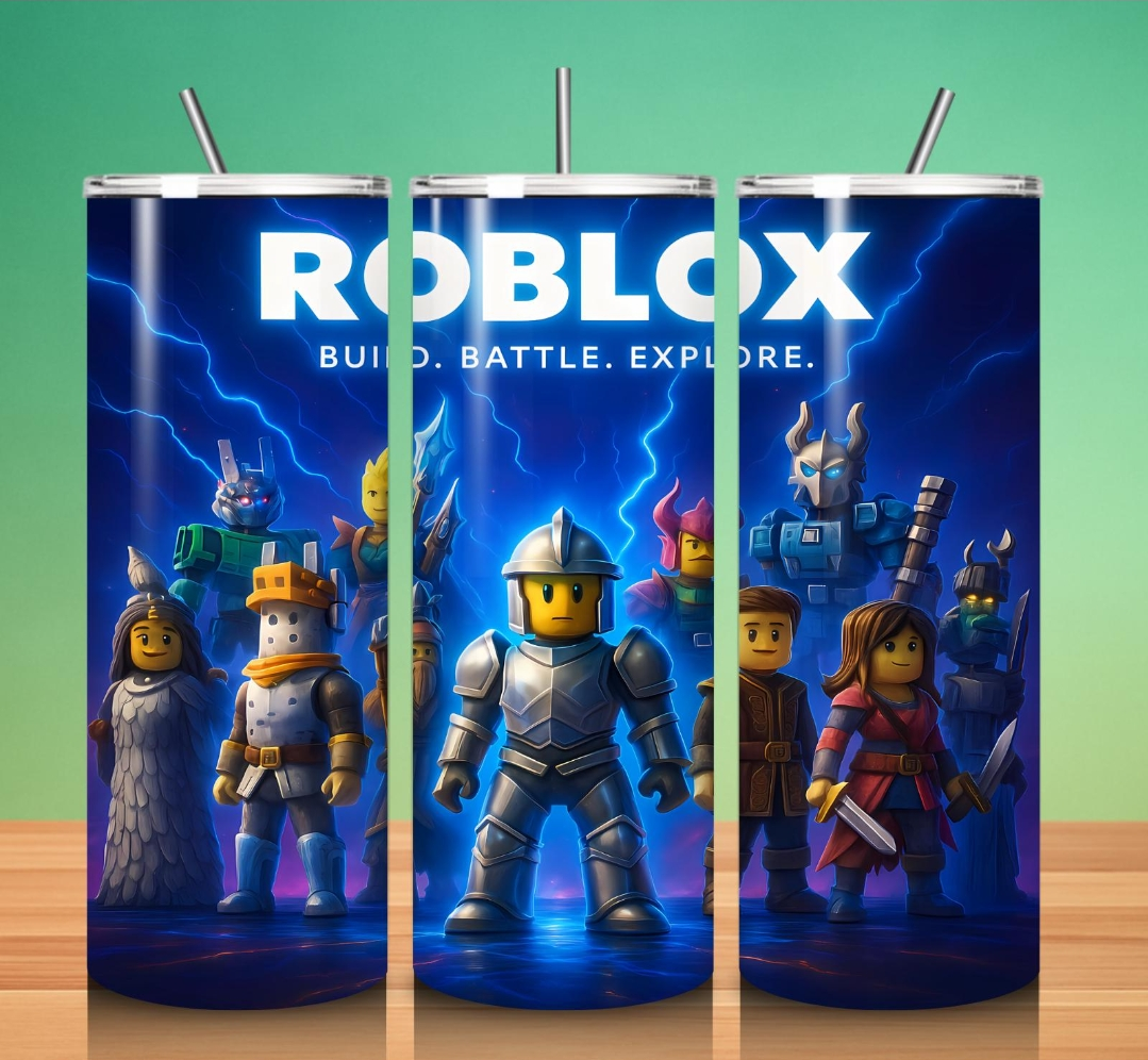 Vaso térmico de 600ml Temática Roblox