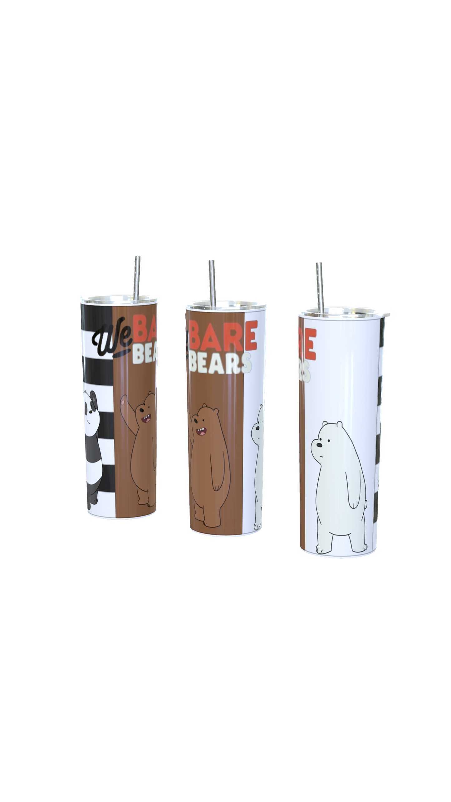 Vaso térmico de 600ml Temática Osos escandalosos