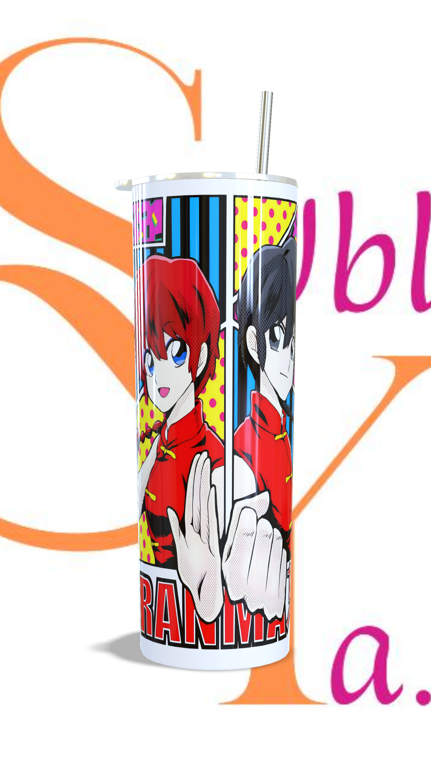 Vaso térmico de 600ml Temática Ranma1/2