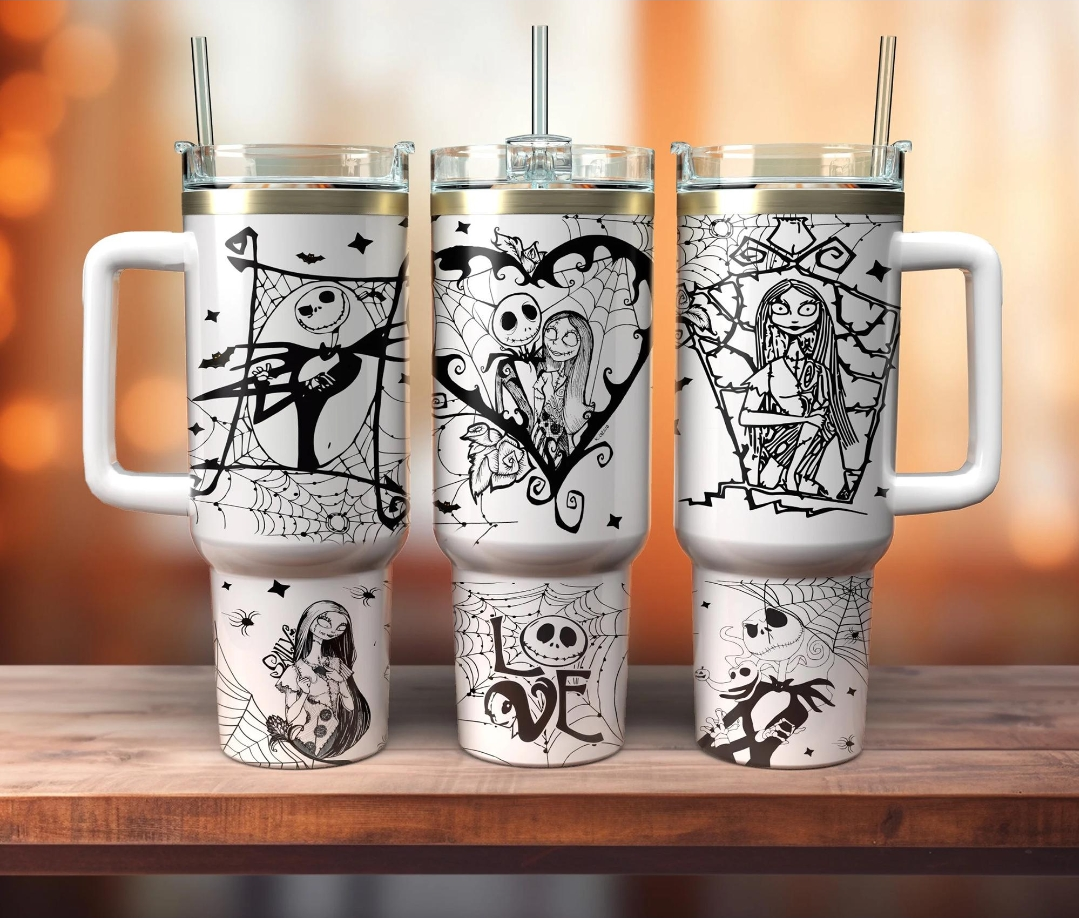 Vaso térmico tipo Stanley Jack Skellington