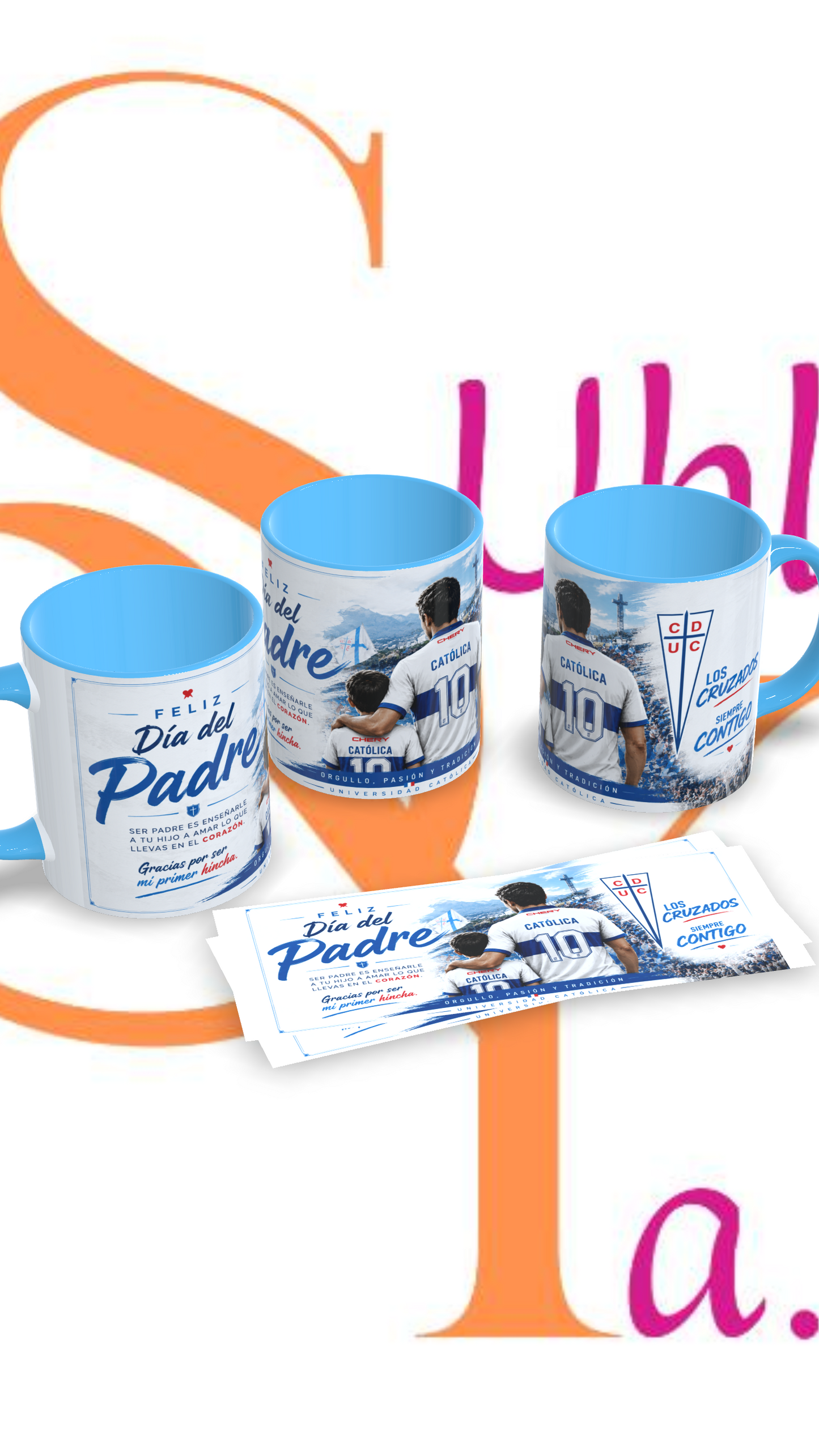 Tazas Fútbol día del padre