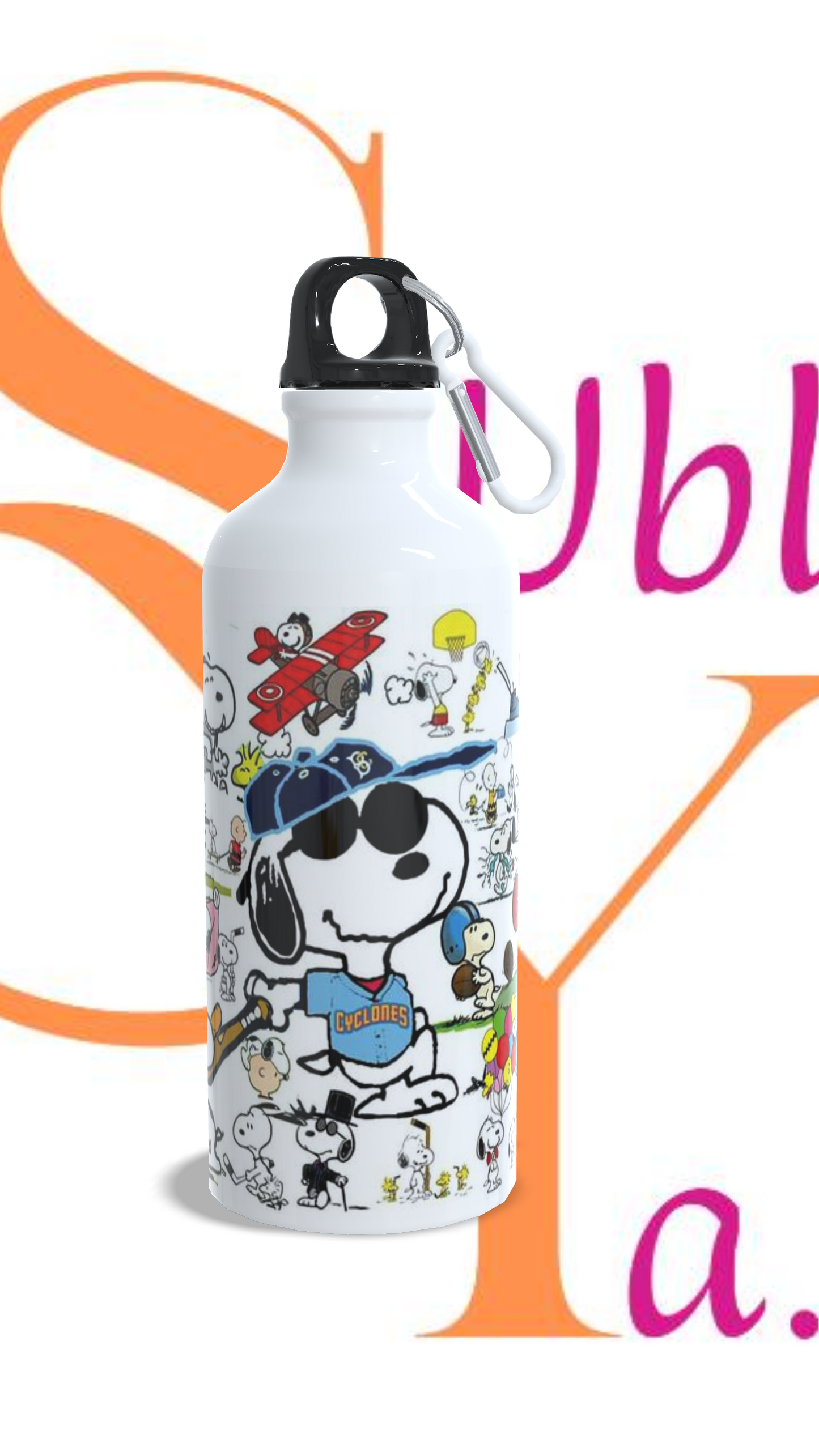 Botella BS de Aluminio 600 ml Temática Snoopy