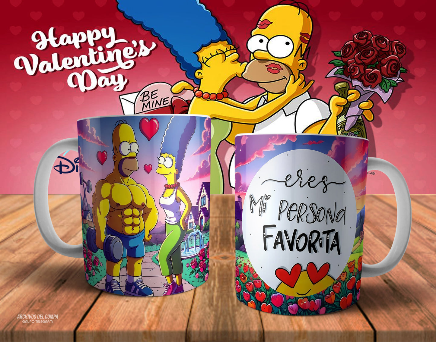 Tazas amor los Simpson