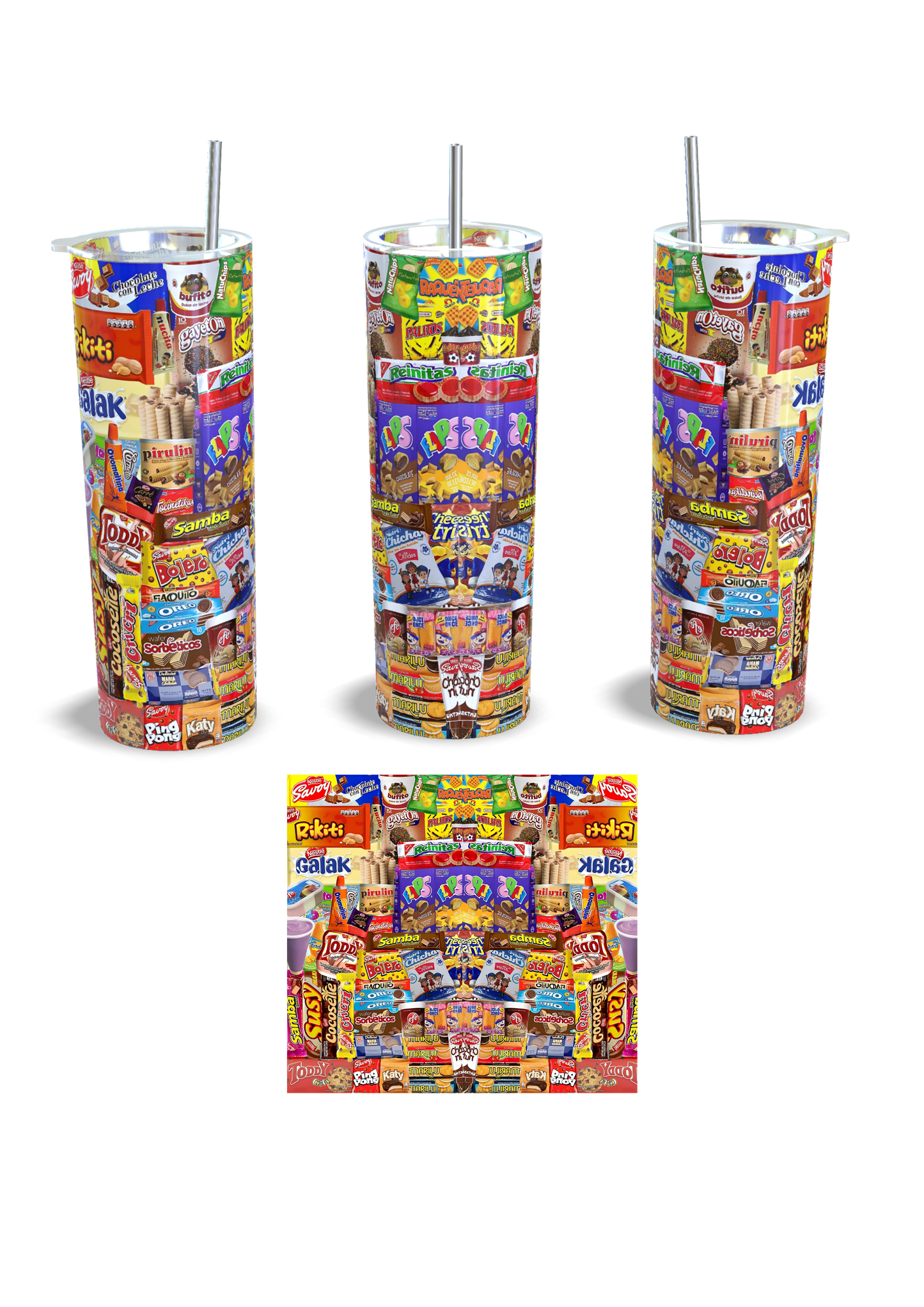 Tumbler de 600ml Chucherías Venezolanas