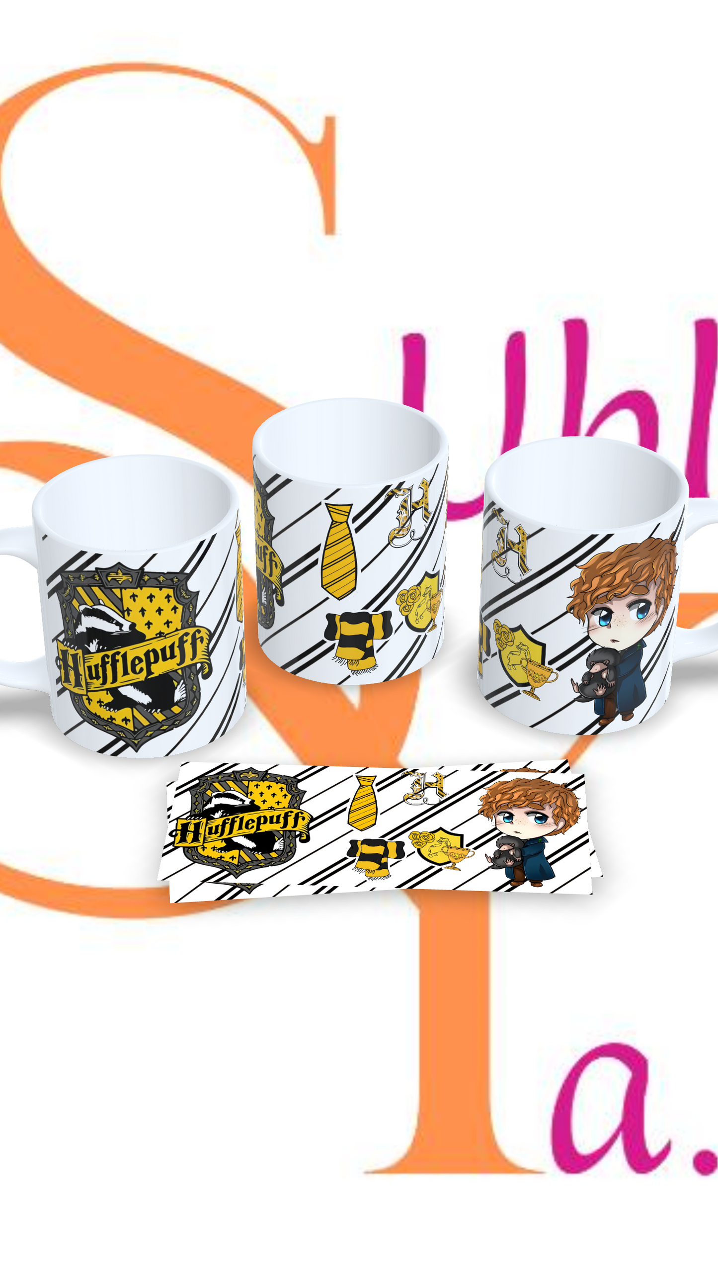 Tazas Temática Casa HUFFLEPUFF Harry Potter.