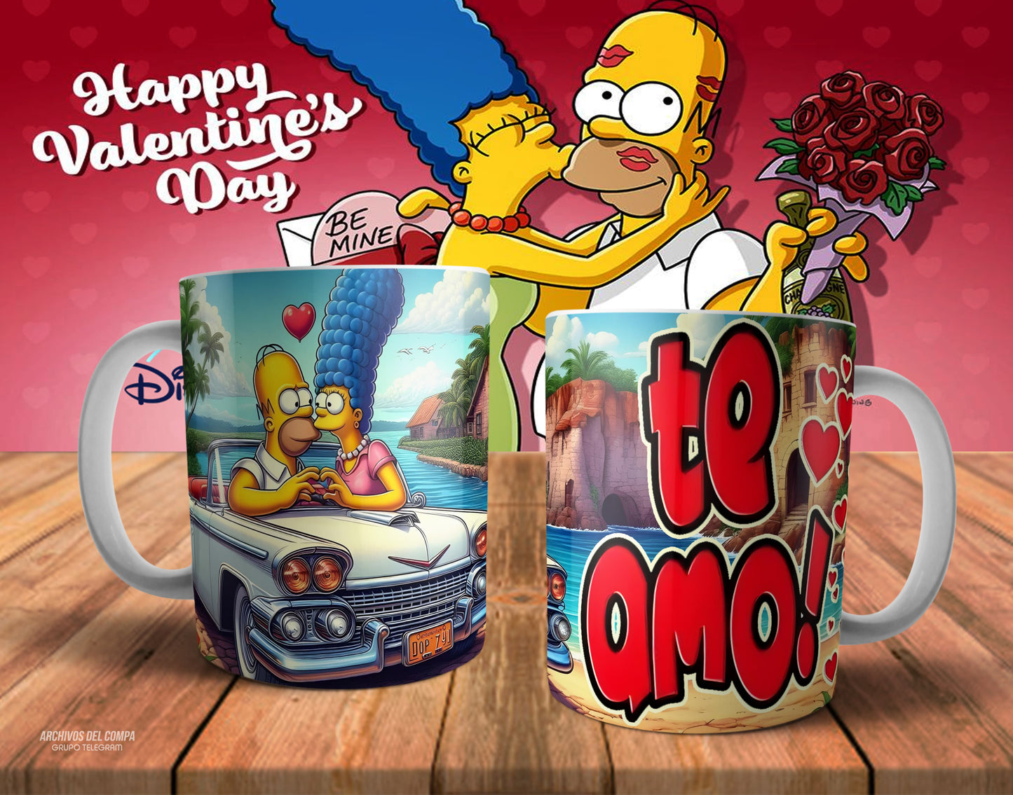 Tazas amor los Simpson