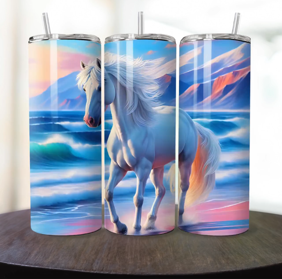 Vaso térmico Diseño de Caballos