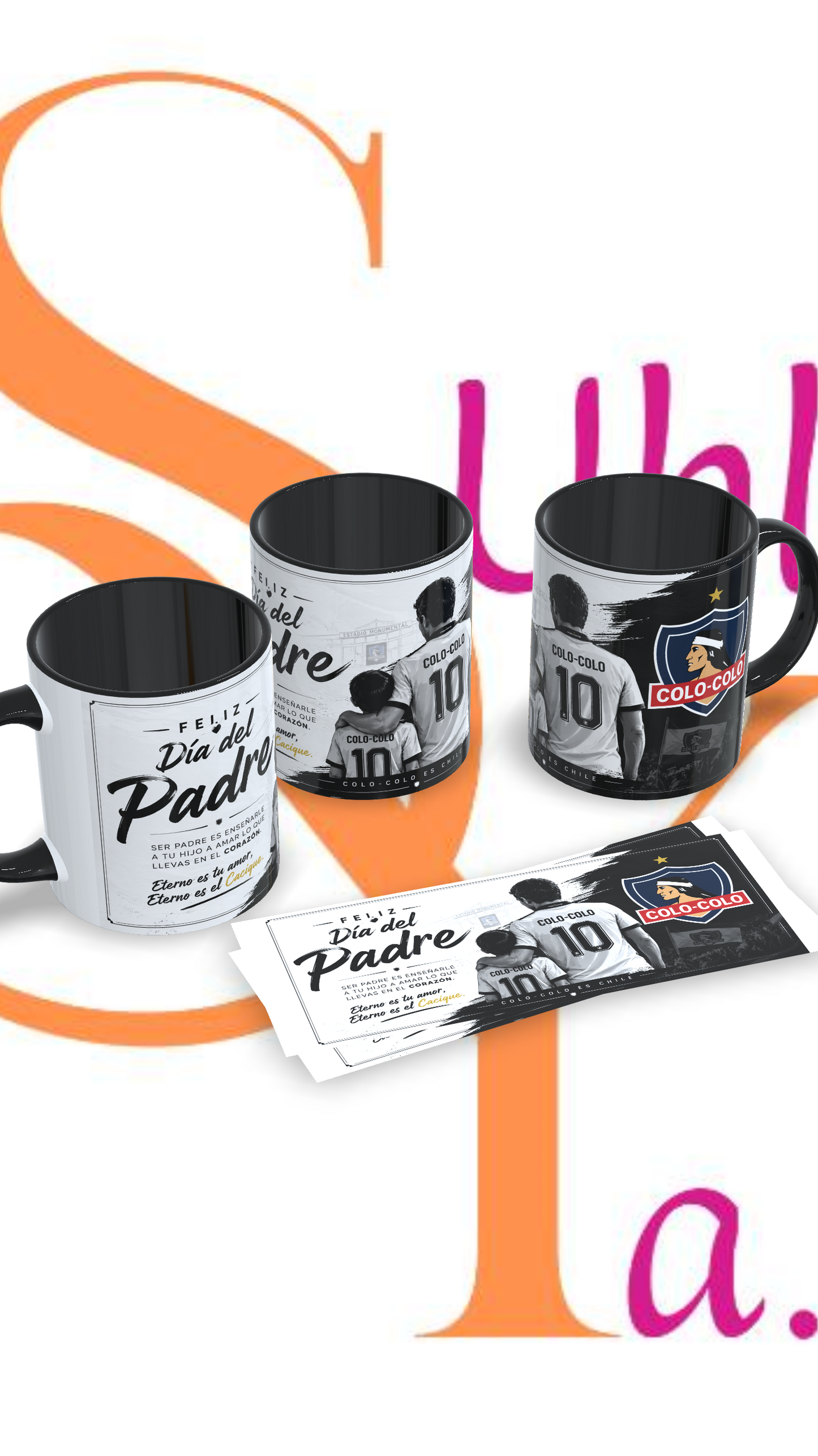 Tazas Fútbol día del padre