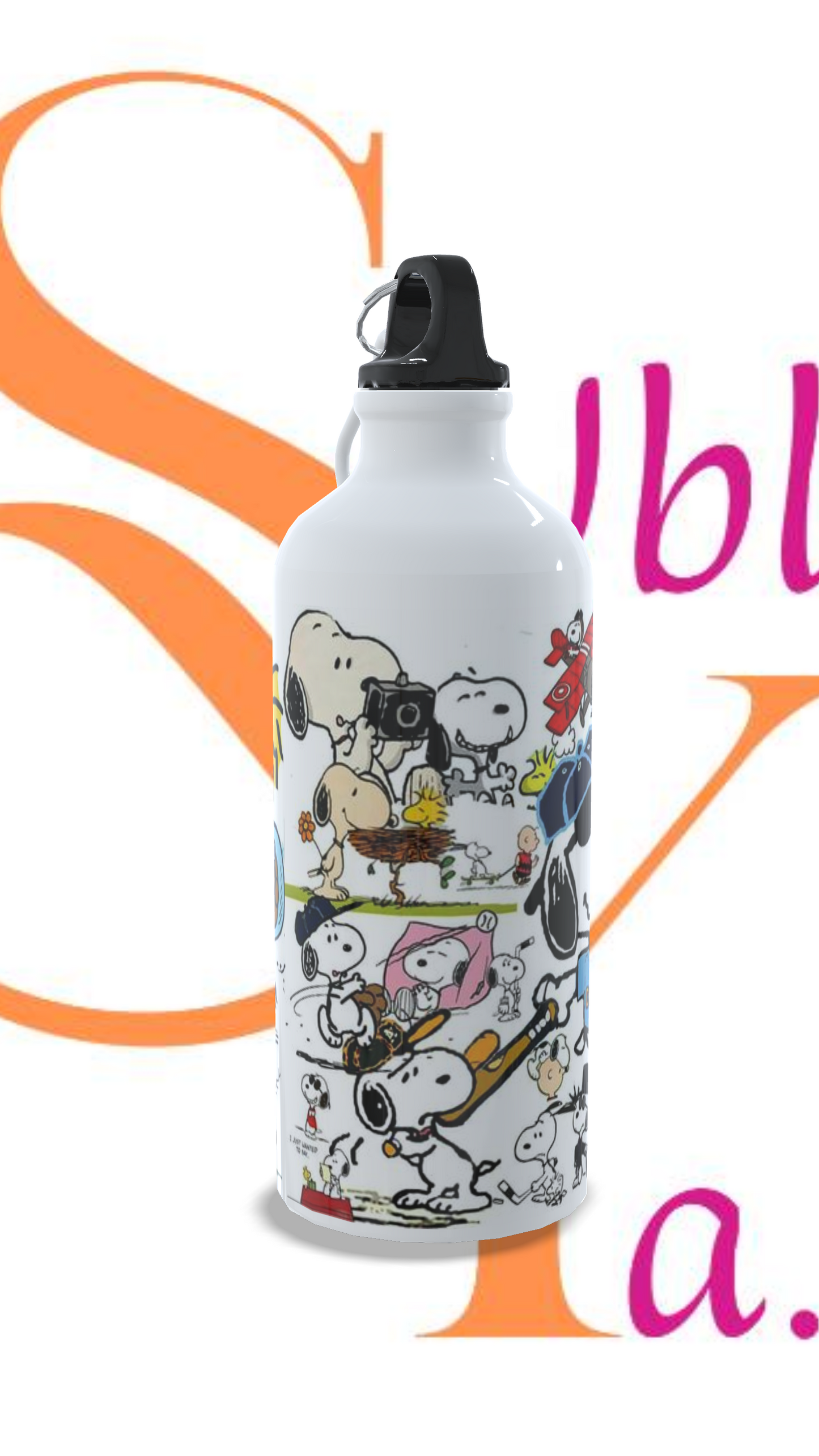 Botella BS de Aluminio 600 ml Temática Snoopy