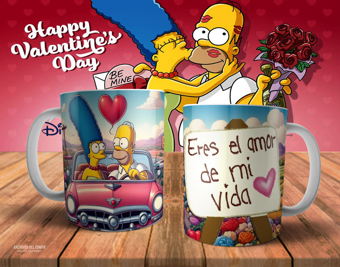 Tazas amor los Simpson