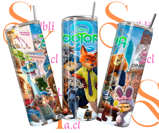 Vaso térmico de 600ml Temática ZOOTOPIA 3