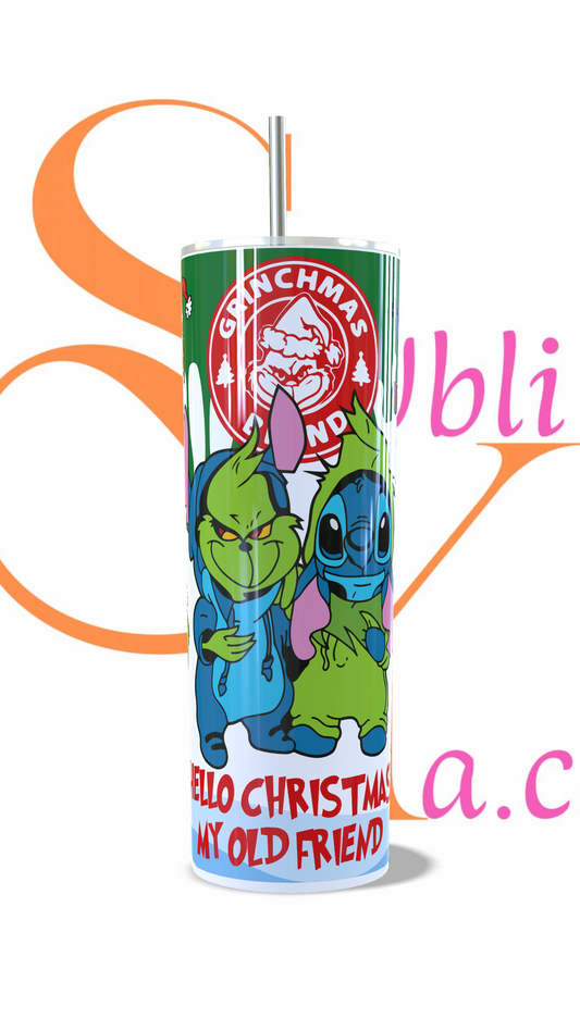 Vaso térmico de 600ml Grinch , Stitch y Jack Skellington