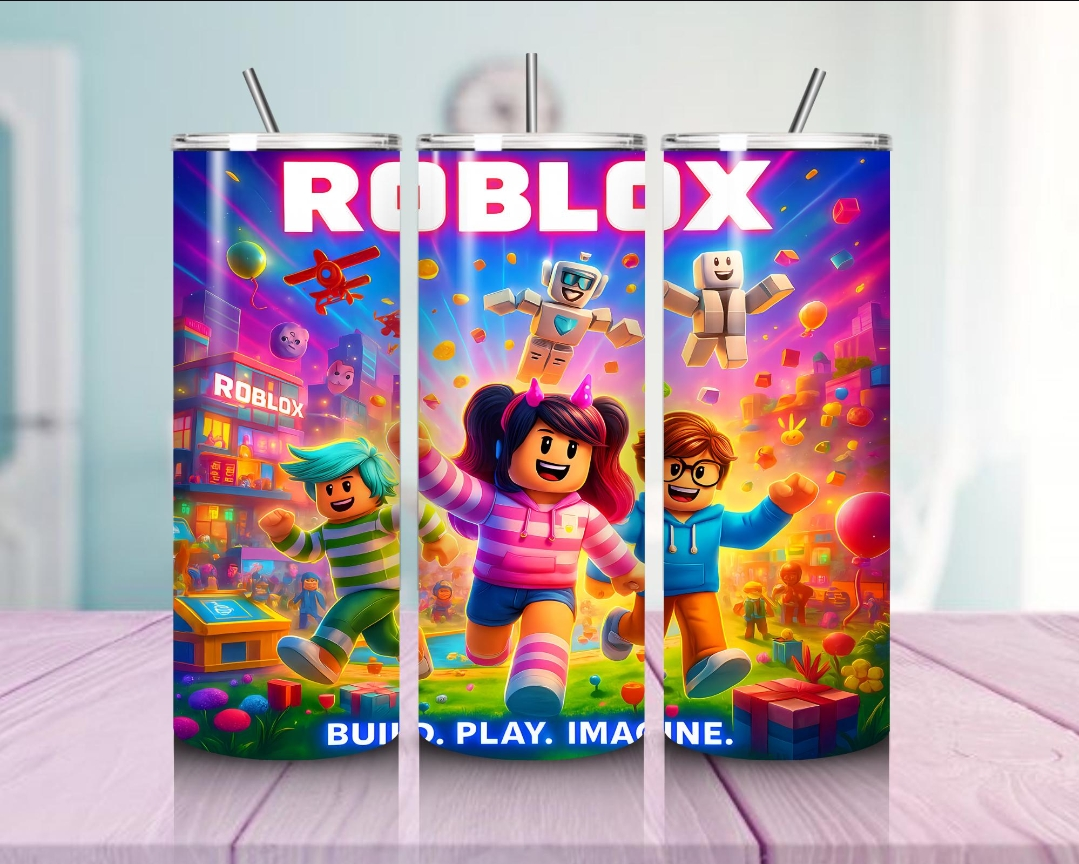 Vaso térmico de 600ml Temática Roblox