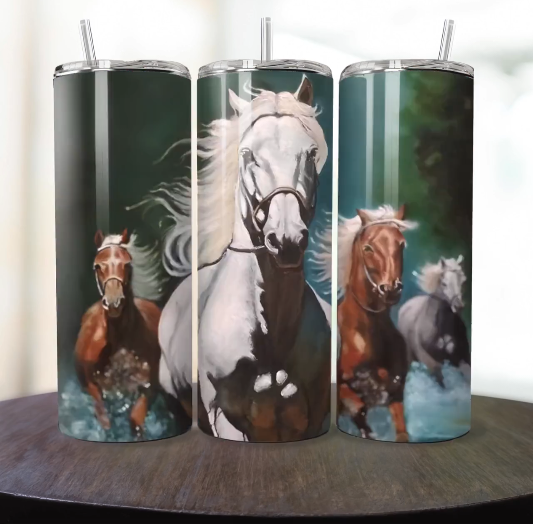 Vaso térmico Diseño de Caballos