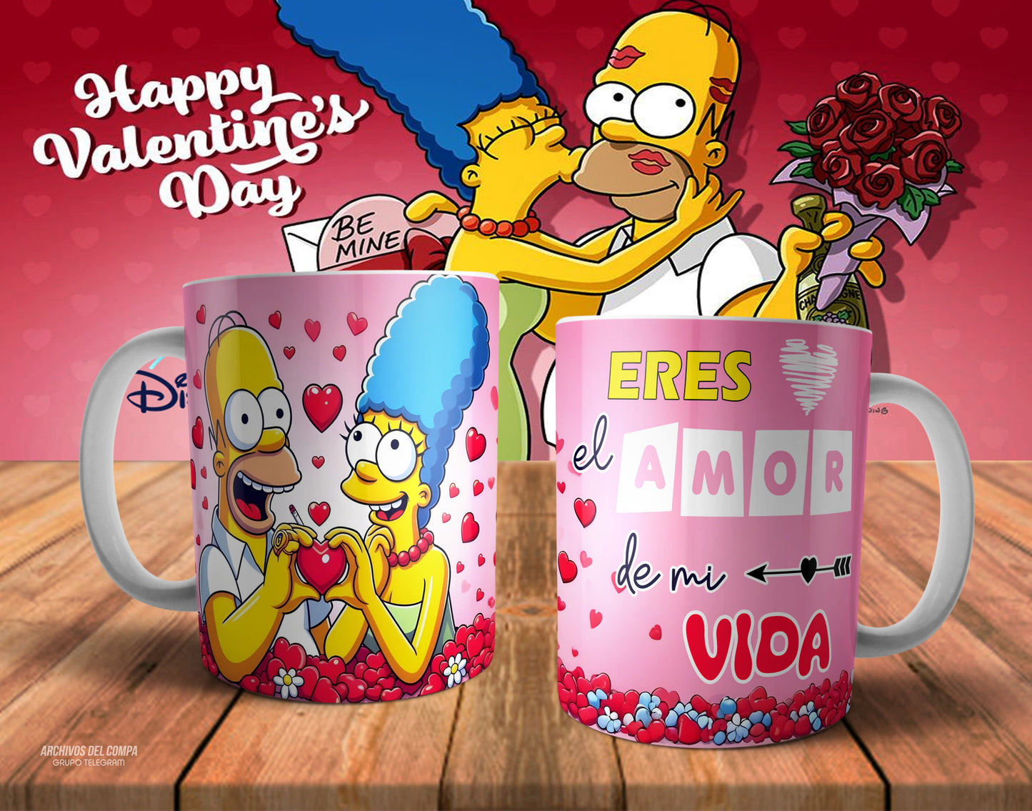 Tazas amor los Simpson