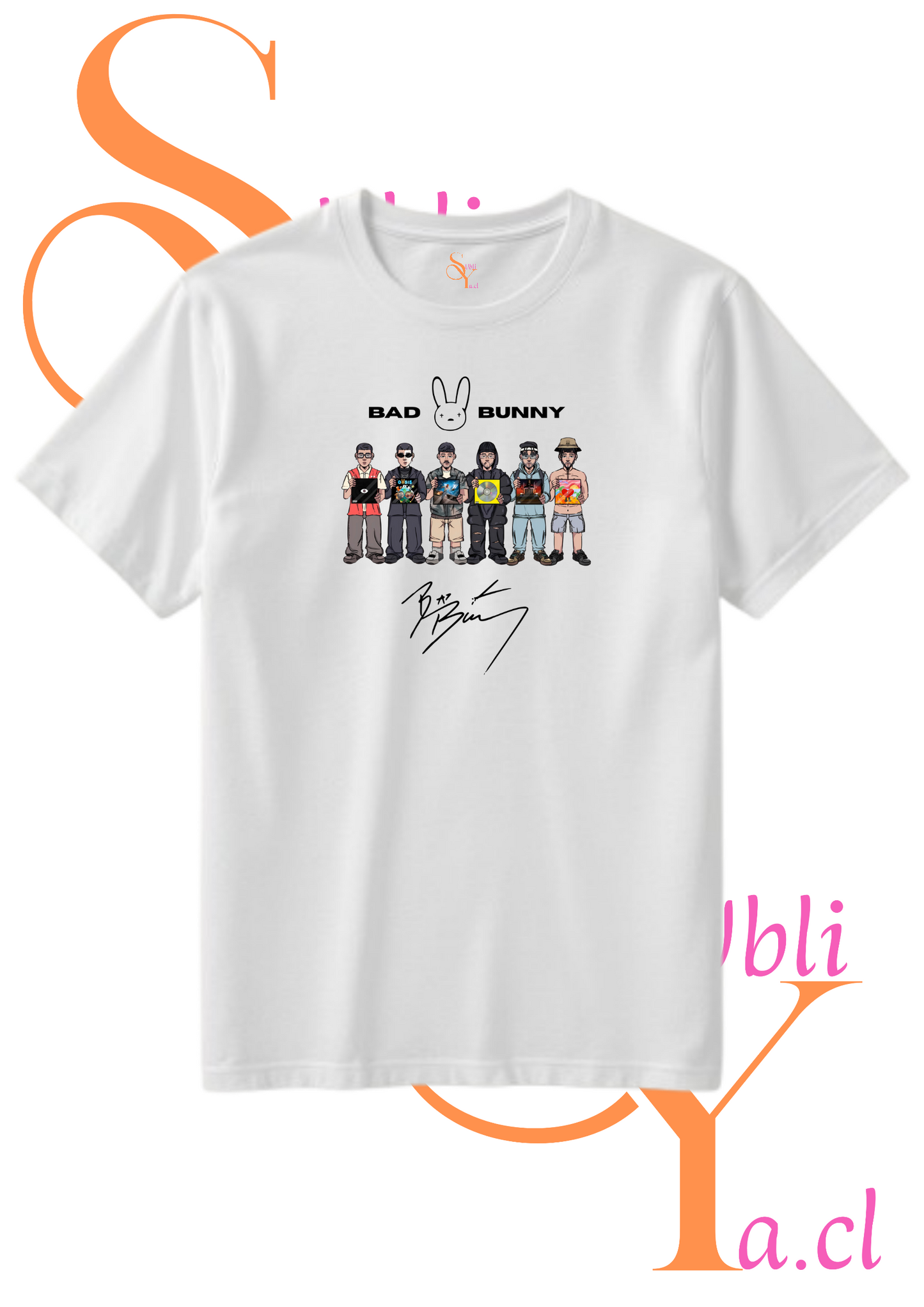 Polera personalizada Temática Bad Bunny