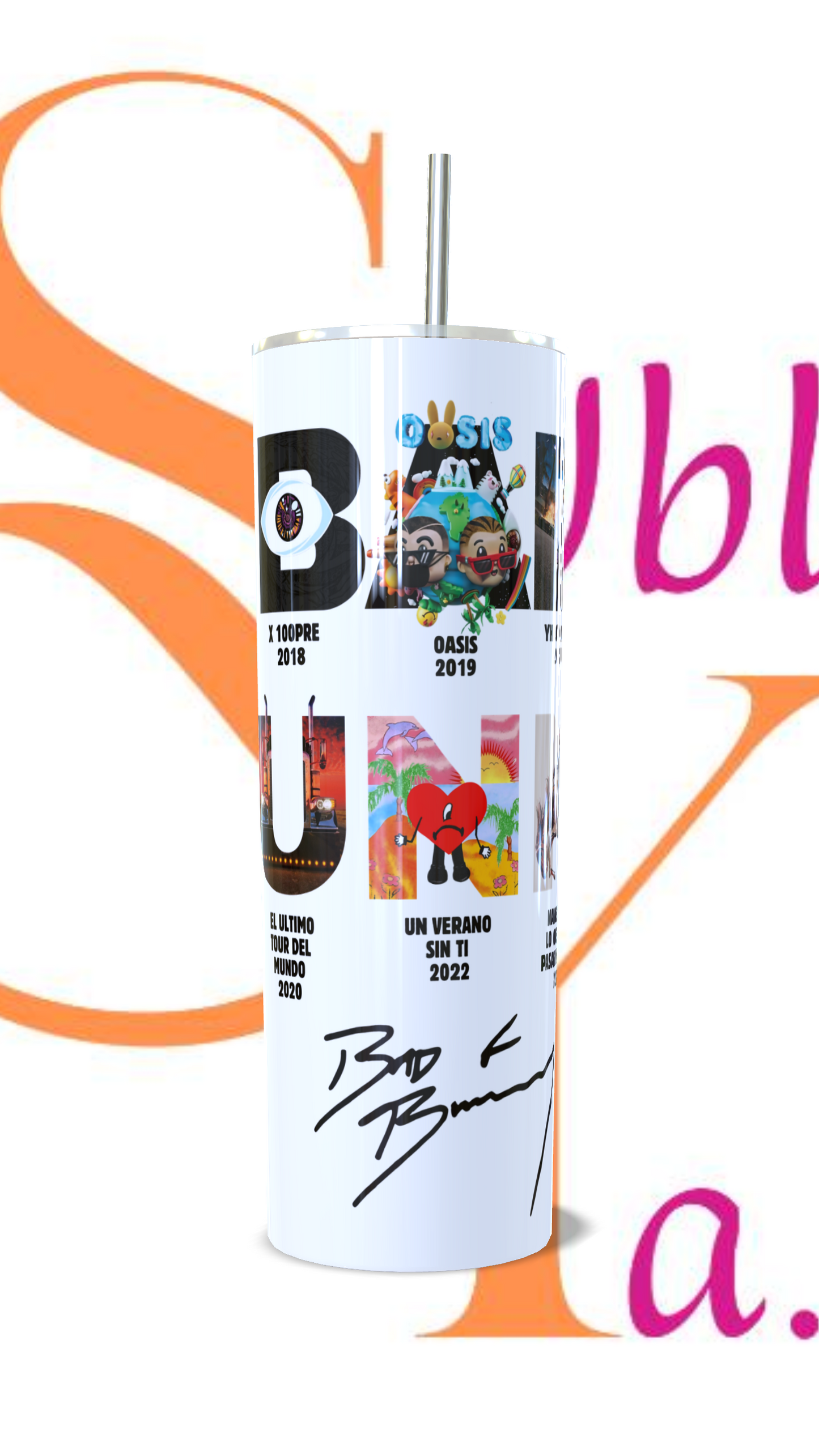 Vaso térmico Bad Bunny Debí tirar más Fotos