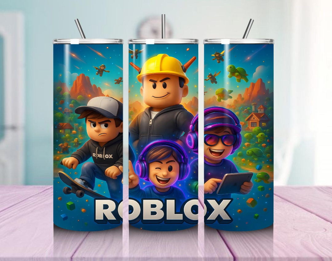 Vaso térmico de 600ml Temática Roblox