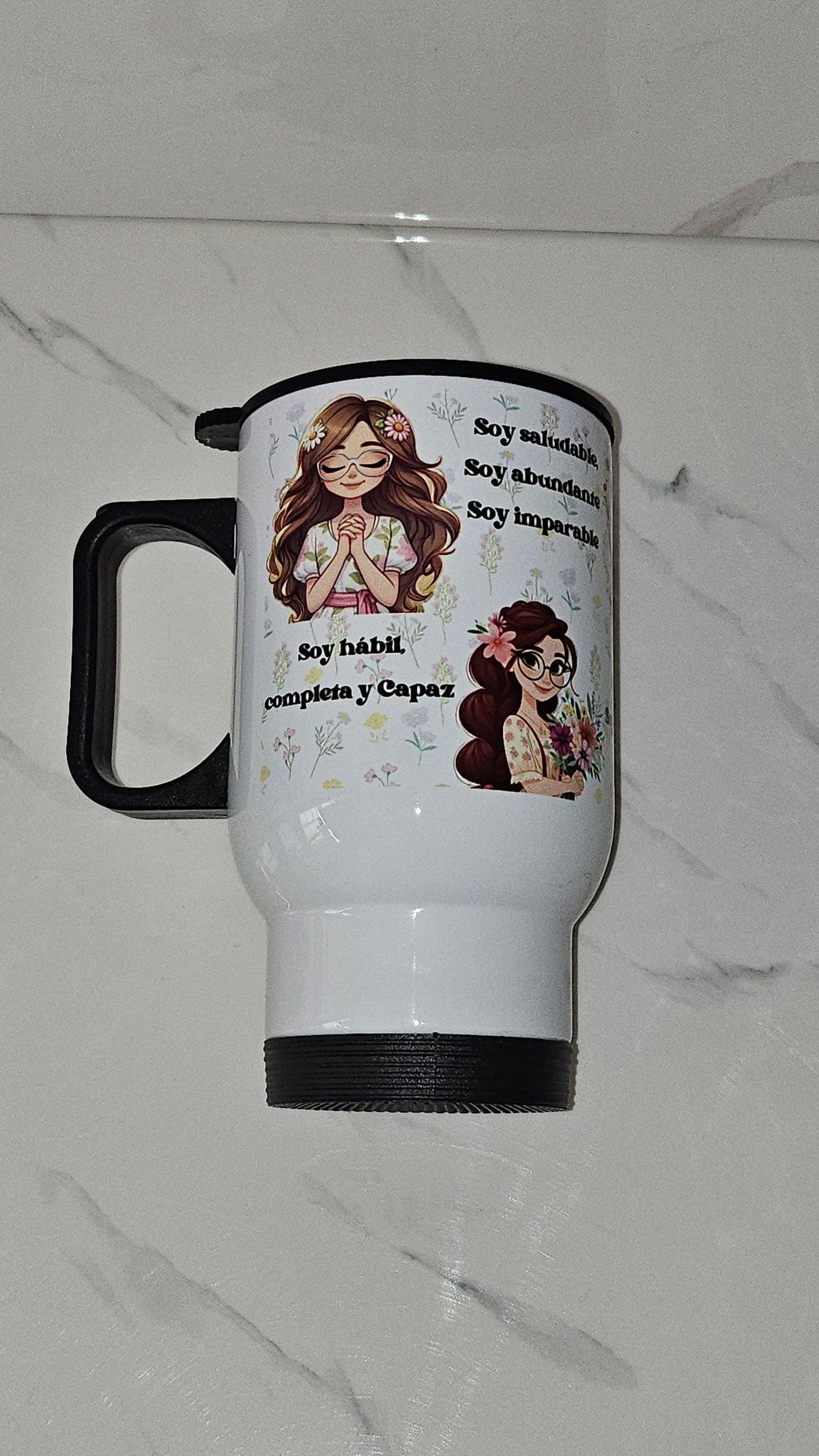 Mug térmico Soy hábil, completa y Capaz